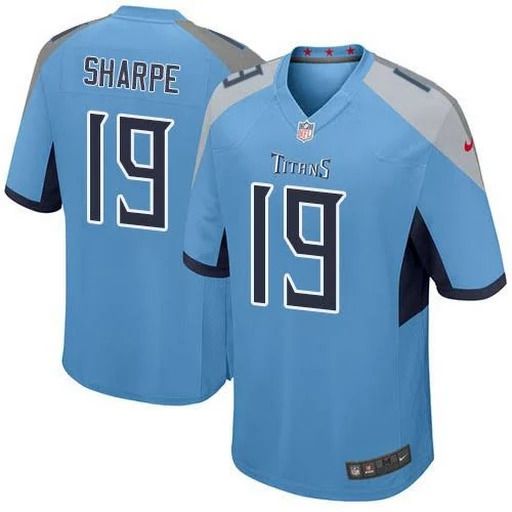 Men Tennessee Titans 19 Tajae Sharpe Nike Light Blue Game NFL Jersey